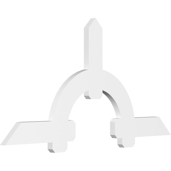 Ekena Millwork Ericson Architectural Grade PVC Gable Bracket, 72"W x 36"H x 2"D x 6"F, 12/12 Pitch GBP072X36X0206ERI00 - main